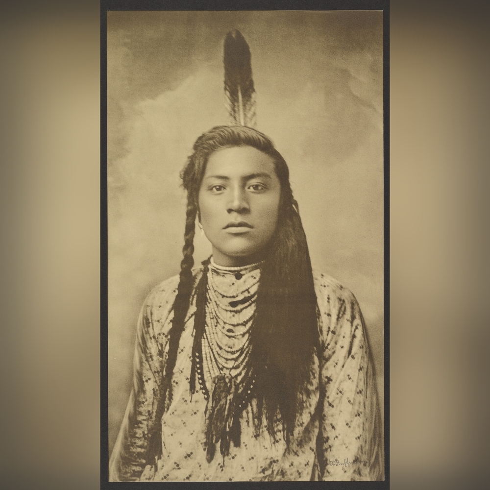 Vintage Native American Portrait Print